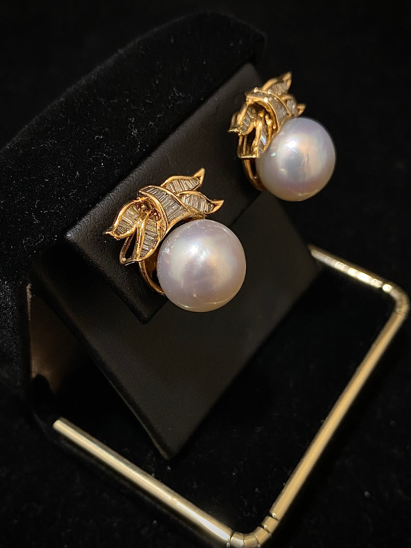Sterling Silver Twisted design Faux Pearl Earrings – Simpliful Jewelry